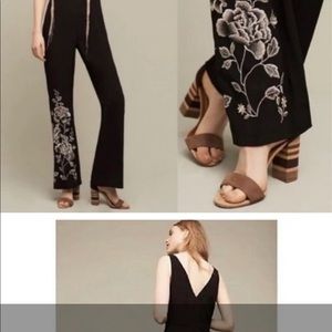 Anthropologie sleeveless jumpsuit pants